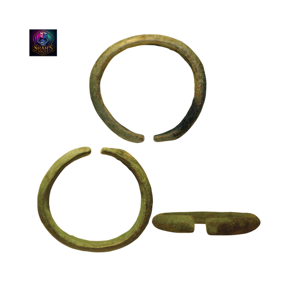 Roman Bronze Open C-Form Bracelet, 1st–3rd Century CE