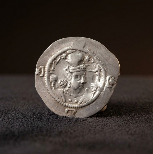 Sasanian Silver Drachm of Hormizd IV, Persia, 579–590 CE | درهم سیمین ساسانی هرمزد چهارم، ایران